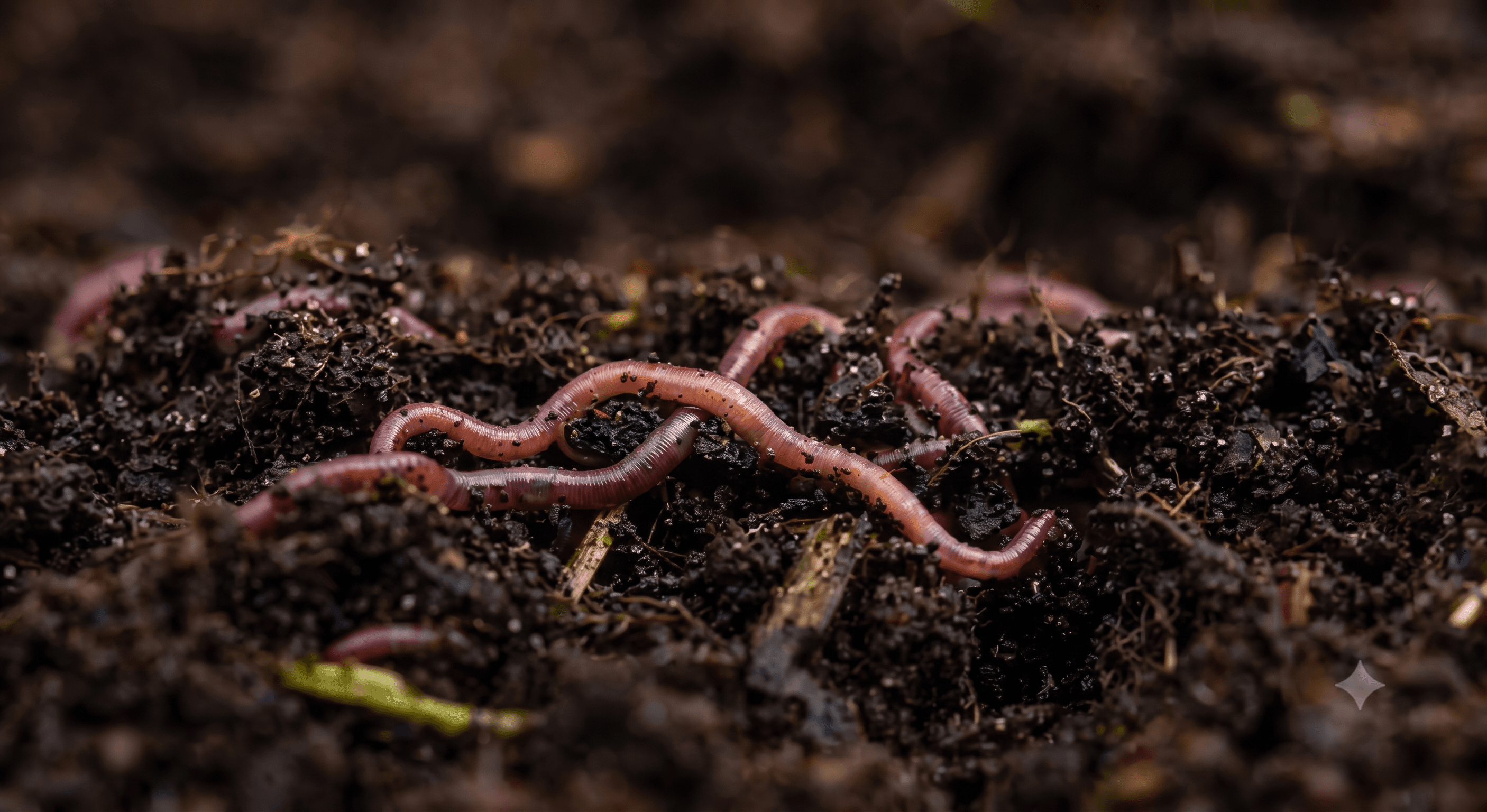 Living soil crossed by roots and mycorrhizal networks